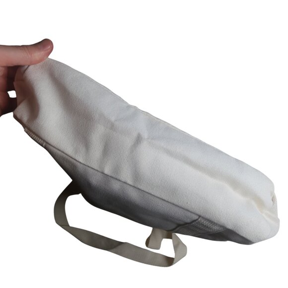 Large Canvas Tote Bag with Pockets & Zip Closure NWT Clean Girl Aesthetics NWT - Picture 5 of 12